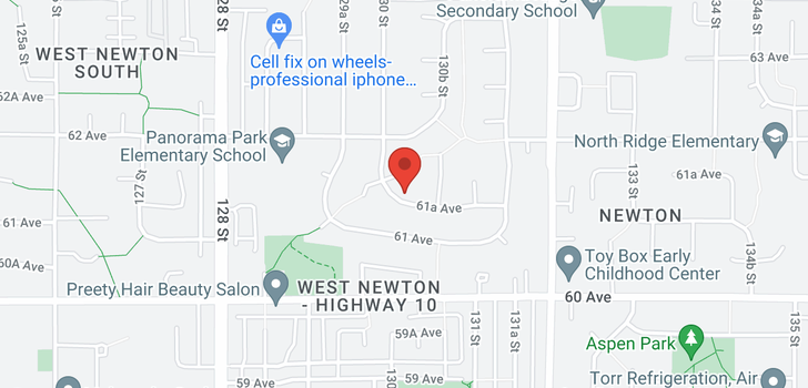 map of 13031 61A AVENUE